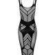 Напівпрозора сукня міді Obsessive D609 dress S/M/L, black Напівпрозора сукня міді Obsessive D609 dress S/M/L, black