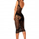 Напівпрозора сукня міді Obsessive D609 dress S/M/L, black Напівпрозора сукня міді Obsessive D609 dress S/M/L, black