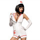 Еротичний костюм медсестри Obsessive Emergency dress S/M, white, сукня, стринги, рукавички, чепчик, Еротичний костюм медсестри Obsessive Emergency dress S/M, white, сукня, стринги, рукавички, чепчик,