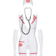 Еротичний костюм медсестри Obsessive Emergency dress S/M, white, сукня, стринги, рукавички, чепчик, Еротичний костюм медсестри Obsessive Emergency dress S/M, white, сукня, стринги, рукавички, чепчик,