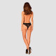 (SALE) Кружевные трусики с заниженной талией Obsessive Estiqua panties XS/S, black