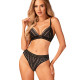 Комплект білизни Obsessive Natilya 2-pcs set M/L, black, бюстгальтер, трусики Комплект білизни Obsessive Natilya 2-pcs set M/L, black, бюстгальтер, трусики