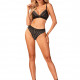 Комплект білизни Obsessive Natilya 2-pcs set M/L, black, бюстгальтер, трусики Комплект білизни Obsessive Natilya 2-pcs set M/L, black, бюстгальтер, трусики