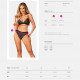 Комплект білизни Obsessive Natilya 2-pcs set M/L, black, бюстгальтер, трусики Комплект білизни Obsessive Natilya 2-pcs set M/L, black, бюстгальтер, трусики