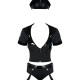 Еротичний костюм поліцейського Obsessive Police set S/M, black, топ, шорти, кепка, пояс, портупея Еротичний костюм поліцейського Obsessive Police set S/M, black, топ, шорти, кепка, пояс, портупея
