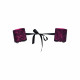 Атласні наручники-манжети на стрічках Obsessive Roseberry cuffs, pink, прикрашені мереживом Атласні наручники-манжети на стрічках Obsessive Roseberry cuffs, pink, прикрашені мереживом