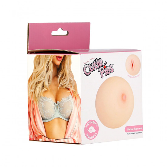 Мастурбатор-груди Cutie Pies Hannah's Handful - Pussy & Boob, глибина 9,9 см, віброкуля в подарунок Мастурбатор-груди Cutie Pies Hannah's Handful - Pussy & Boob, глибина 9,9 см, віброкуля в подарунок