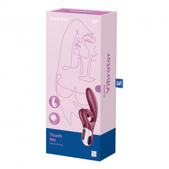 Вібратор-кролик Satisfyer Touch Me Red, подвійний відросток, 3 потужні мотори Вібратор-кролик Satisfyer Touch Me Red, подвійний відросток, 3 потужні мотори