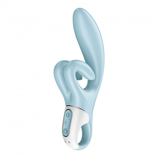 Вібратор-кролик Satisfyer Touch Me Blue, подвійний відросток, 3 потужні мотори Вібратор-кролик Satisfyer Touch Me Blue, подвійний відросток, 3 потужні мотори