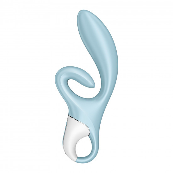 Вібратор-кролик Satisfyer Touch Me Blue, подвійний відросток, 3 потужні мотори Вібратор-кролик Satisfyer Touch Me Blue, подвійний відросток, 3 потужні мотори