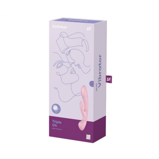 Вібратор-кролик Satisfyer Triple Oh Pink Вібратор-кролик Satisfyer Triple Oh Pink