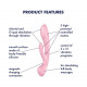 Вібратор-кролик Satisfyer Triple Oh Pink Вібратор-кролик Satisfyer Triple Oh Pink