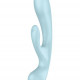 Вібратор-кролик Satisfyer Triple Oh Blue Вібратор-кролик Satisfyer Triple Oh Blue