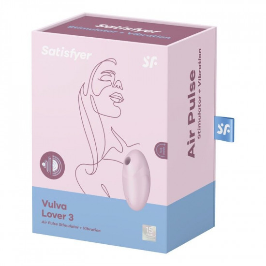 Вакуумний стимулятор Satisfyer Vulva Lover 3 Pink Вакуумний стимулятор Satisfyer Vulva Lover 3 Pink