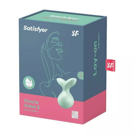 Мінівібромасажер Satisfyer Viva la Vulva 3 Mint Мінівібромасажер Satisfyer Viva la Vulva 3 Mint