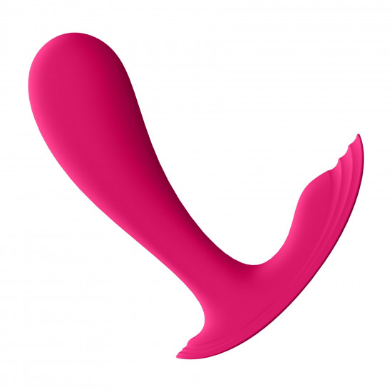 Смарт-вібратор у трусики Satisfyer Top Secret Pink вагінально-кліторальний, 2 мотори Смарт-вібратор у трусики Satisfyer Top Secret Pink вагінально-кліторальний, 2 мотори