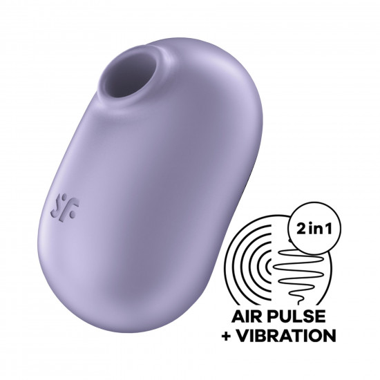 Вакуумний стимулятор із вібрацією Satisfyer Pro To Go 2 Violet Вакуумний стимулятор із вібрацією Satisfyer Pro To Go 2 Violet