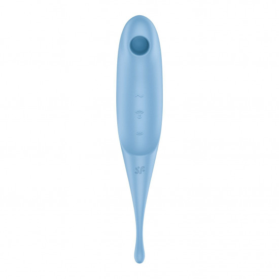 Вібратор для клітора з вакуумною стимуляцією Satisfyer Twirling Pro Blue Вібратор для клітора з вакуумною стимуляцією Satisfyer Twirling Pro Blue