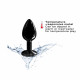 Металева анальна пробка з кристалом Dorcel Diamond Plug Black S Металева анальна пробка з кристалом Dorcel Diamond Plug Black S