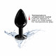 Металева анальна пробка з кристалом Dorcel Diamond Plug Black M Металева анальна пробка з кристалом Dorcel Diamond Plug Black M
