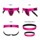 Труси для страпона Strap-On-Me Leatherette Harness Curious Fuchsia Труси для страпона Strap-On-Me Leatherette Harness Curious Fuchsia