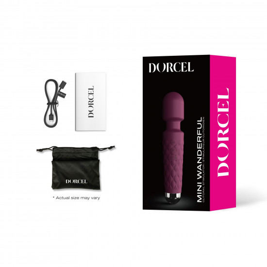 Мінівібромасажер Dorcel Wand Mini Wanderful Plum Мінівібромасажер Dorcel Wand Mini Wanderful Plum