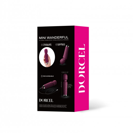 Мінівібромасажер Dorcel Wand Mini Wanderful Plum Мінівібромасажер Dorcel Wand Mini Wanderful Plum
