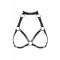 (SALE) Портупея на груди Obsessive A740 harness black O/S, штучна шкіра