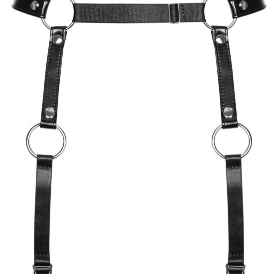 Гартери Obsessive A741 garter belt black O/S, штучна шкіра Гартери Obsessive A741 garter belt black O/S, штучна шкіра
