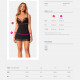 Сорочка та трусики Obsessive Bella Rou chemise & thong XS/S Сорочка та трусики Obsessive Bella Rou chemise & thong XS/S