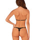 Напівпрозорий комплект Obsessive Celia Noir 2-pcs set M/L, бюстгальтер, стрінги Напівпрозорий комплект Obsessive Celia Noir 2-pcs set M/L, бюстгальтер, стрінги