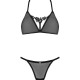 Напівпрозорий комплект Obsessive Celia Noir 2-pcs set XL/2XL, бюстгальтер, стрінги Напівпрозорий комплект Obsessive Celia Noir 2-pcs set XL/2XL, бюстгальтер, стрінги