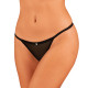 Прозорі стрінги з доступом Obsessive Celia Noir crotchless thong M/L Прозорі стрінги з доступом Obsessive Celia Noir crotchless thong M/L