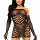 Leg Avenue 2 PC Tube dress and gloves OS Black Leg Avenue 2 PC Tube dress and gloves OS Black