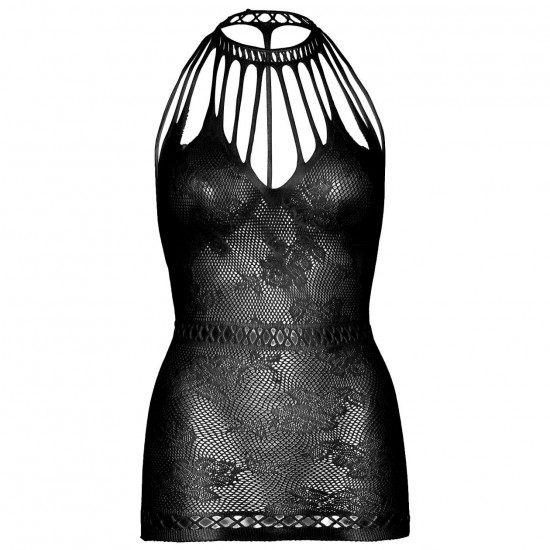 Ажурна сукня-сітка Leg Avenue Lace mini dress with cut-outs Black, one size Ажурна сукня-сітка Leg Avenue Lace mini dress with cut-outs Black, one size