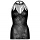 Ажурна сукня-сітка Leg Avenue Lace mini dress with cut-outs Black, one size Ажурна сукня-сітка Leg Avenue Lace mini dress with cut-outs Black, one size