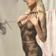Ажурна сукня-сітка Leg Avenue Lace mini dress with cut-outs Black, one size Ажурна сукня-сітка Leg Avenue Lace mini dress with cut-outs Black, one size