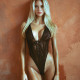 Мереживне боді Leg Avenue Floral lace thong teddy Black, шнурівка на грудях, one size Мереживне боді Leg Avenue Floral lace thong teddy Black, шнурівка на грудях, one size
