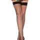 Панчохи-сітка Leg Avenue Fishnet Thigh Highs Black, дрібна сітка, one size Панчохи-сітка Leg Avenue Fishnet Thigh Highs Black, дрібна сітка, one size