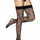 Ажурні панчохи із сердечками Leg Avenue Heart Black, one size Ажурні панчохи із сердечками Leg Avenue Heart Black, one size