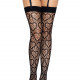 Ажурні панчохи із сердечками Leg Avenue Heart Black, one size Ажурні панчохи із сердечками Leg Avenue Heart Black, one size