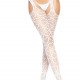 Ажурні колготки із сердечками Leg Avenue Heart White, one size, імітація панчіх Ажурні колготки із сердечками Leg Avenue Heart White, one size, імітація панчіх