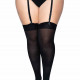 Щільні непрозорі панчохи Leg Avenue Nylon Thigh Highs Black, plus size Щільні непрозорі панчохи Leg Avenue Nylon Thigh Highs Black, plus size