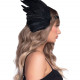Пов’язка на голову з крилами Leg Avenue Feather headband Black, пір’я та натуральна шкіра Пов’язка на голову з крилами Leg Avenue Feather headband Black, пір’я та натуральна шкіра