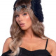Пов’язка на голову з крилами Leg Avenue Feather headband Black, пір’я та натуральна шкіра Пов’язка на голову з крилами Leg Avenue Feather headband Black, пір’я та натуральна шкіра