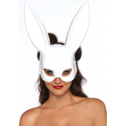 Маска кролика Leg Avenue Masquerade Rabbit Mask White, довгі вушка, на резинці