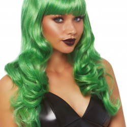 Хвиляста перука Leg Avenue Misfit Long Wavy Wig Green, довга, реалістичний вигляд, 61 см