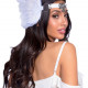 Пов’язка на голову з крилами Leg Avenue Feather headband White, пір’я та натуральна шкіра Пов’язка на голову з крилами Leg Avenue Feather headband White, пір’я та натуральна шкіра