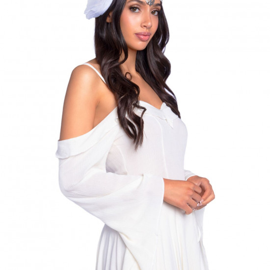 Пов’язка на голову з крилами Leg Avenue Feather headband White, пір’я та натуральна шкіра Пов’язка на голову з крилами Leg Avenue Feather headband White, пір’я та натуральна шкіра