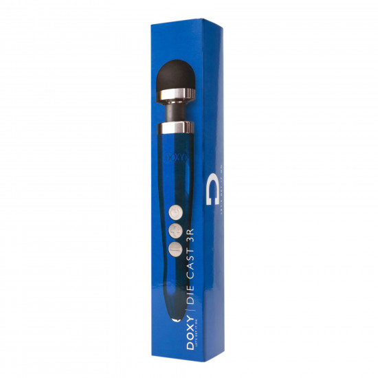 Вібромасажер DOXY Die Cast 3R - Blue Flame, дуже потужний, перезаряджуваний, металевий корпус Вібромасажер DOXY Die Cast 3R - Blue Flame, дуже потужний, перезаряджуваний, металевий корпус